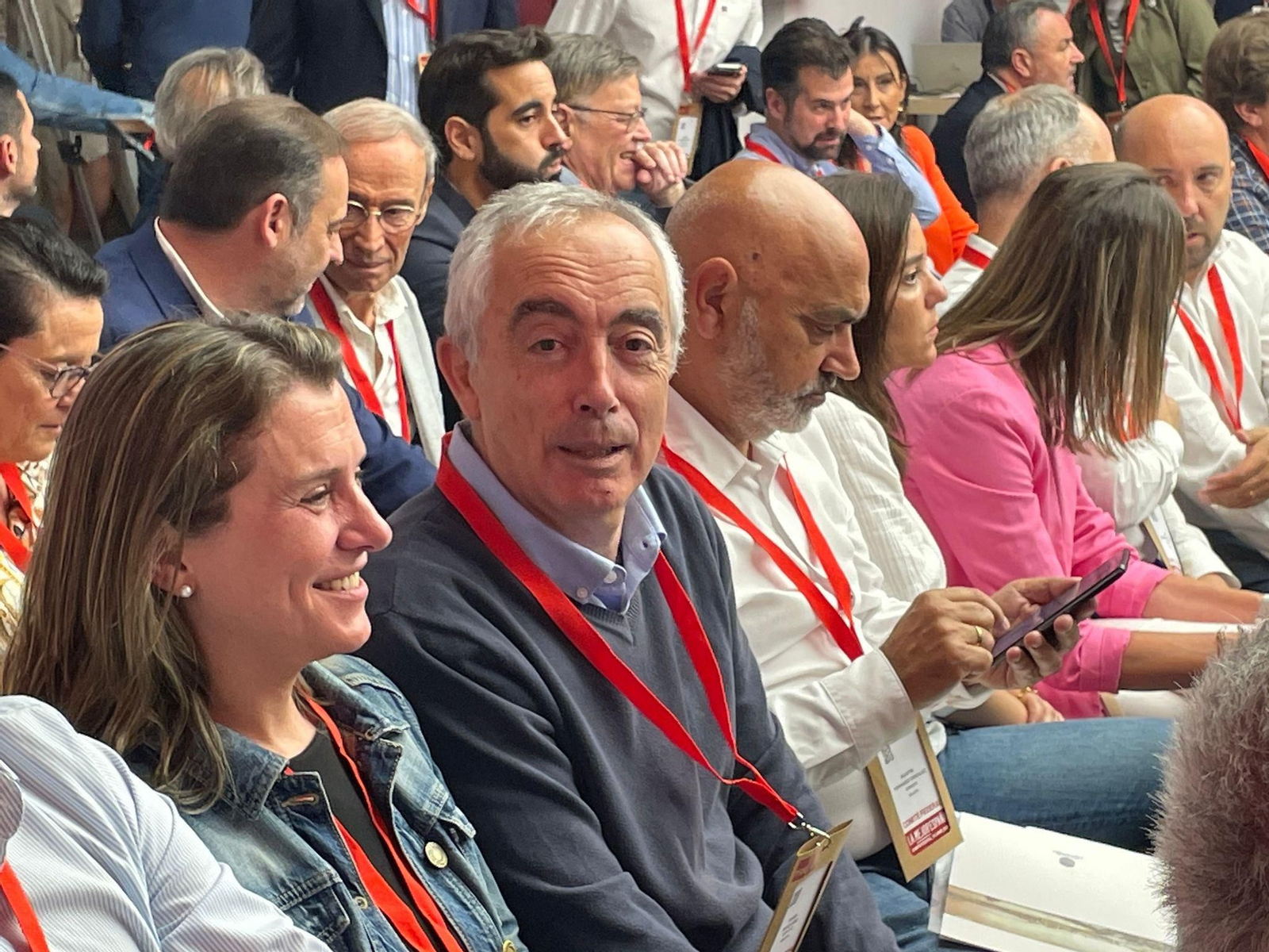 El secretario del PSOE Exterior, César Mogo, en una imagen de archivo durante un Congreso del Partido Socialista.