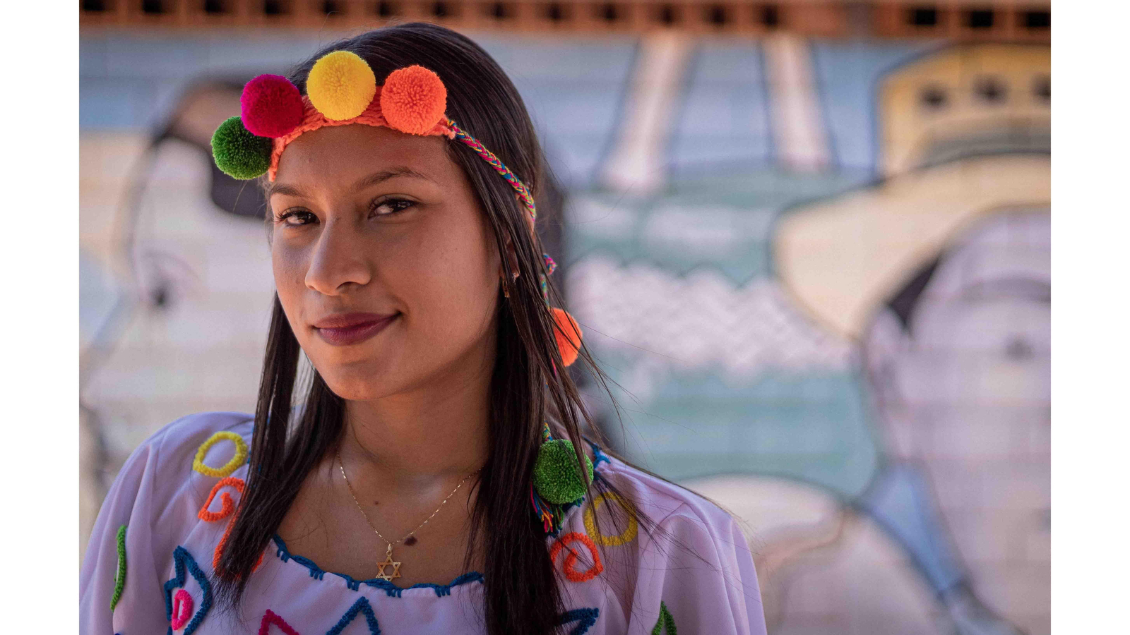 Gabriela Fernández, estudiante, posa para Efe en Maracaibo (Venezuela).. EFE/ Henry Chirinos