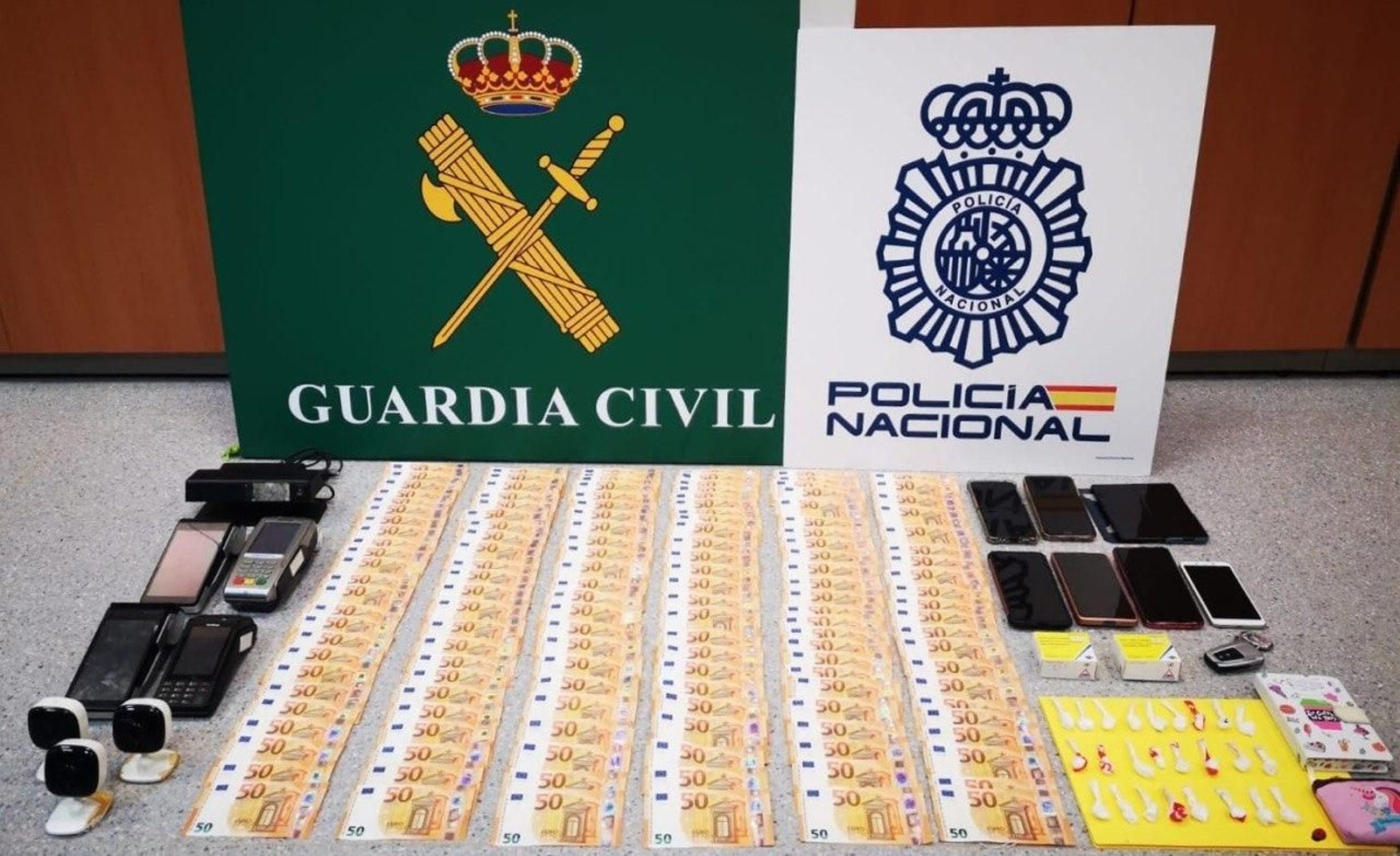 La incautación de la Guardia Civil durante la investigación.