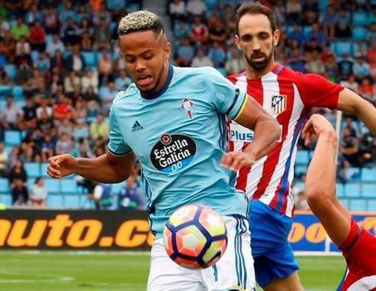 Théo Bongonda, durante el partido del pasado sábado en Balaídos.