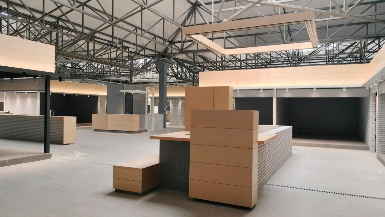 Imagen del interior de la Plaza de Abastos.