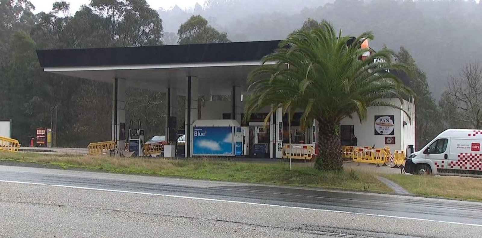 Gasolinera del suceso, en Porriño.