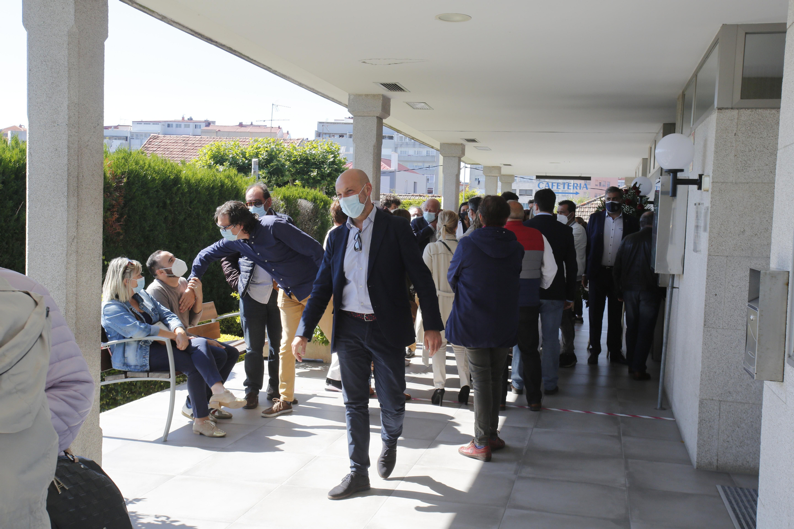 La capilla ardiente se instaló en el tanatorio de Pereiró, en Vigo.