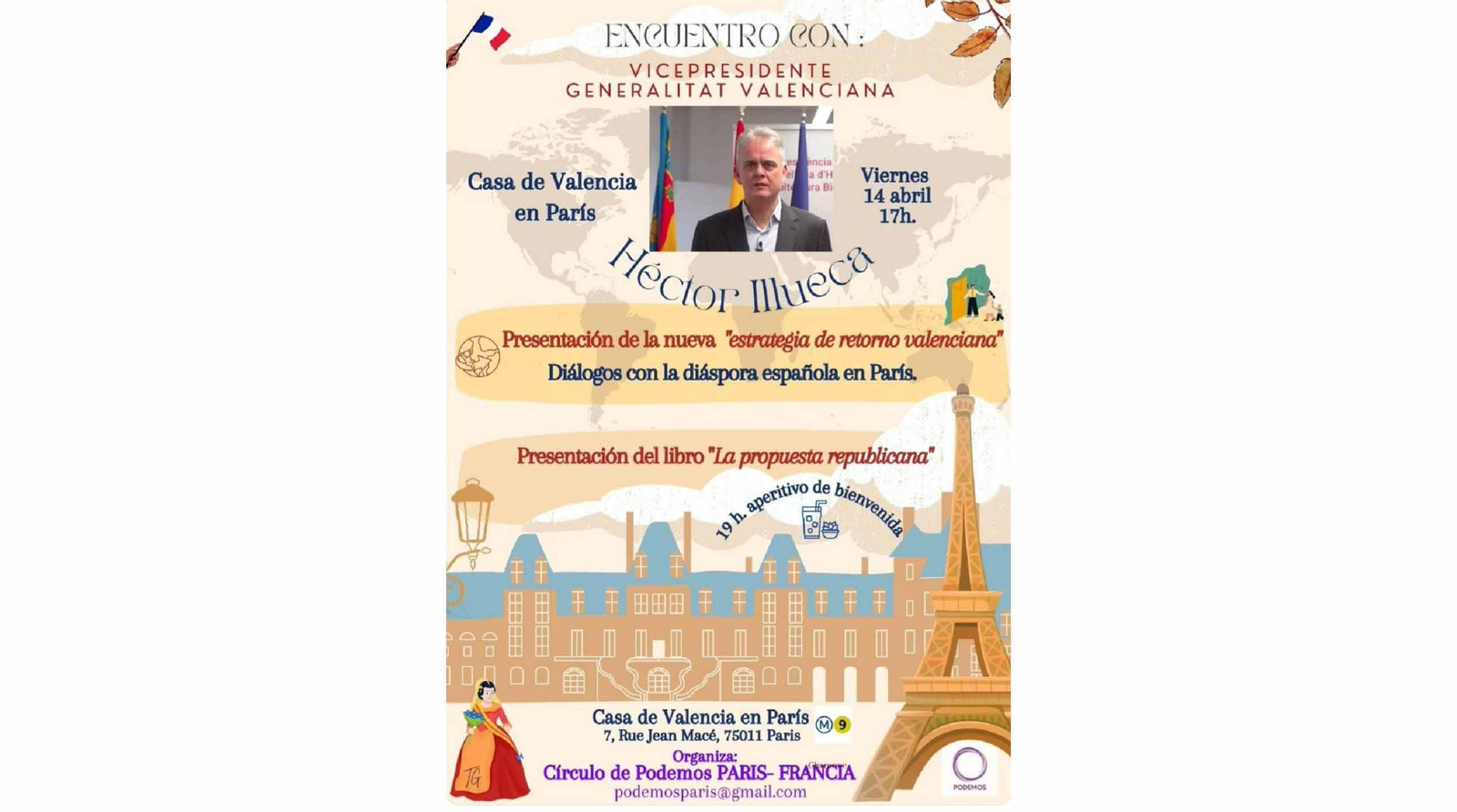 El encuentro ha sido suspendido por enfermedad de Héctor Illueca