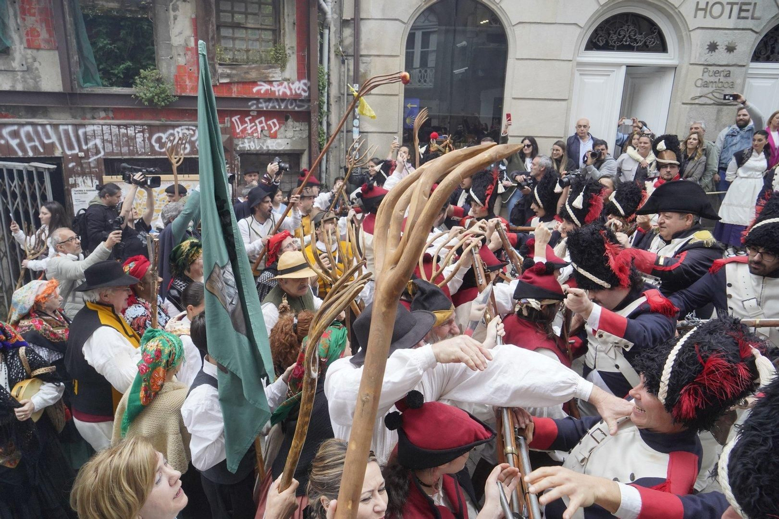 Representación de la Reconquista de Vigo 2024.