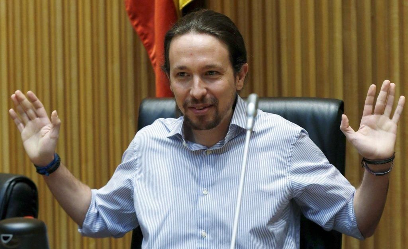 El líder de Podemos, Pablo Iglesias,