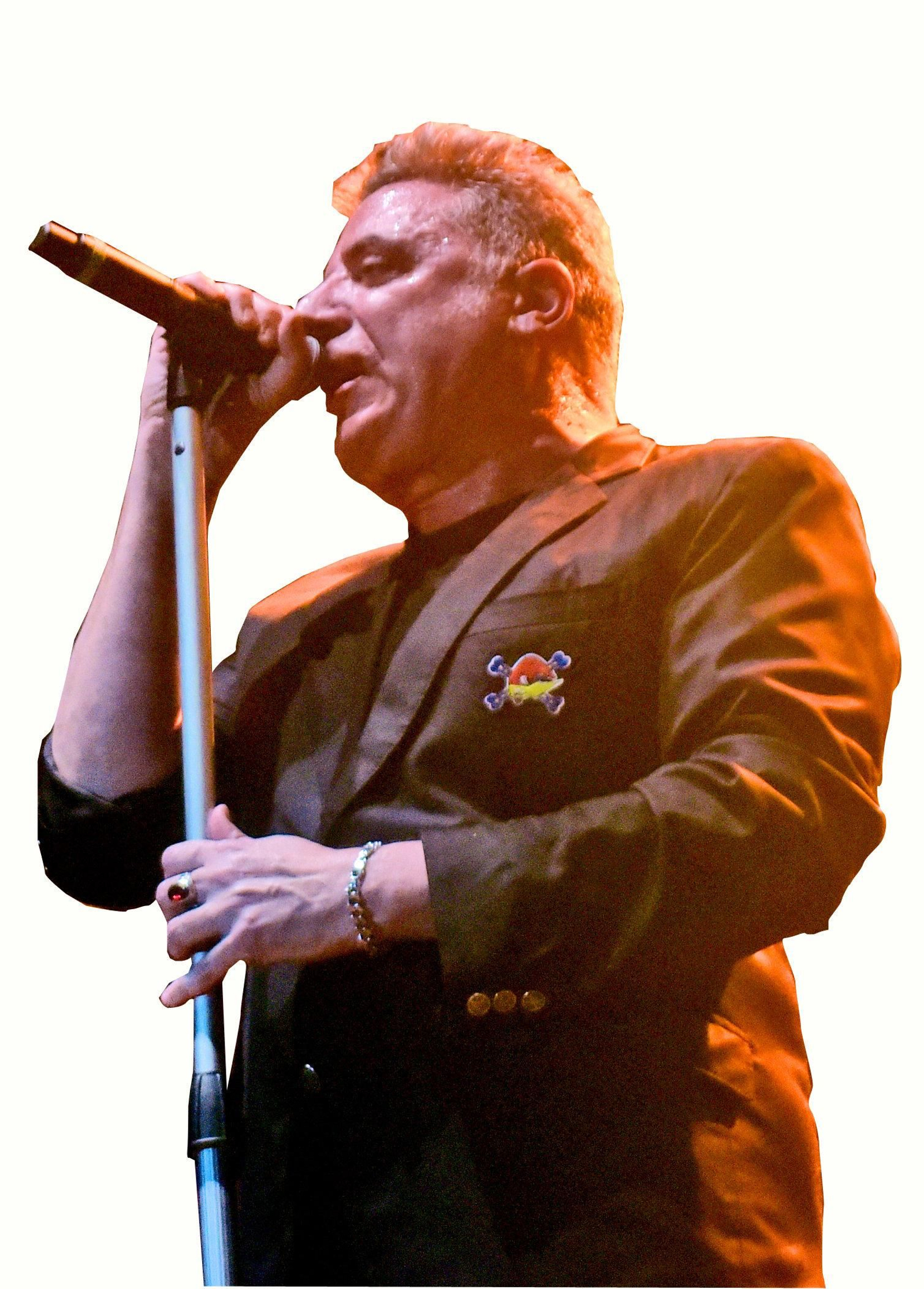 Loquillo, durante su actuación en las fiestas de Pontevedra.