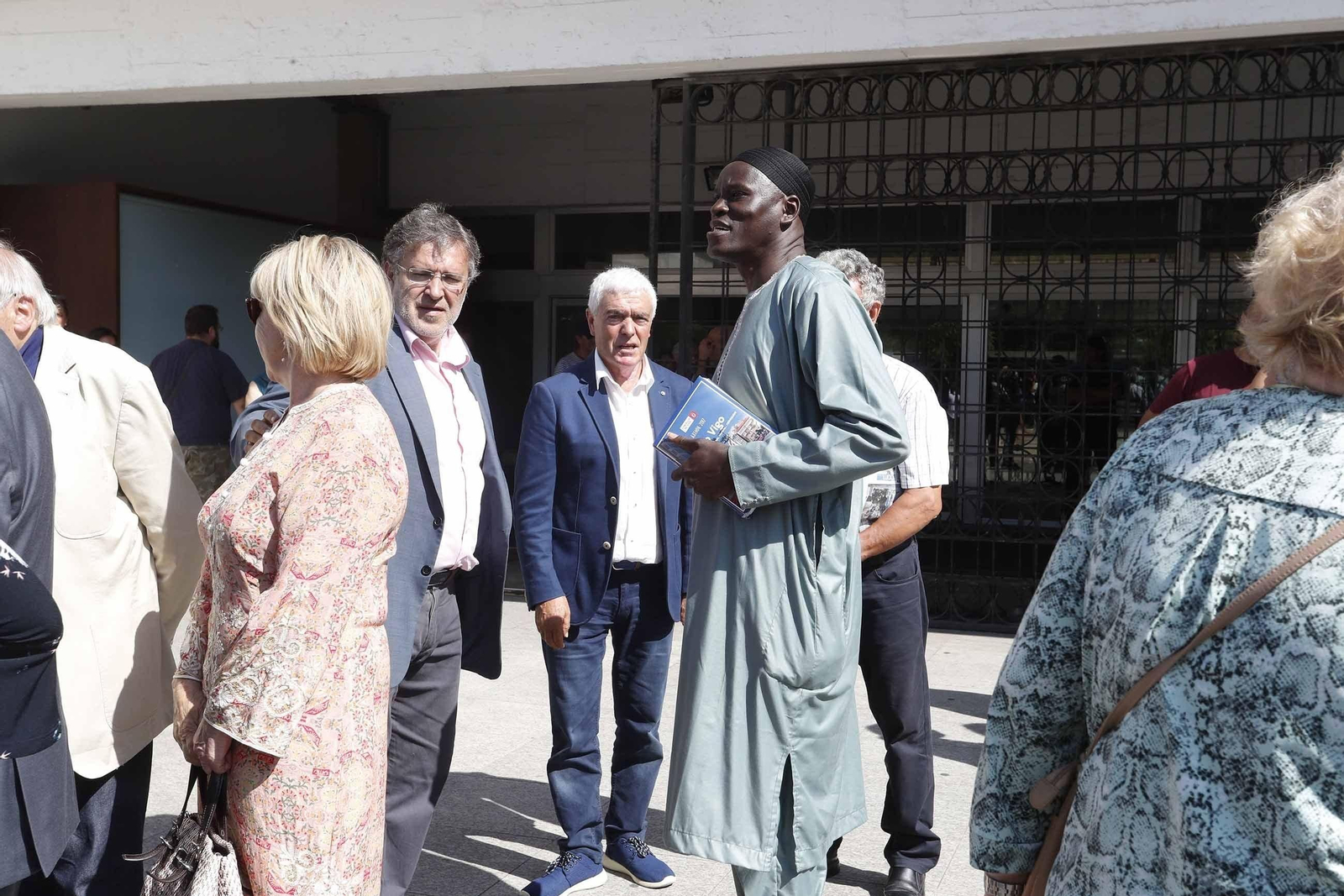 Ibrahima Niang, en una visita al Concello de Vigo.